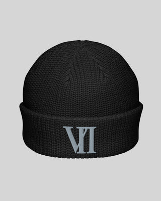 VII Fisherman Beanie Black / Grey