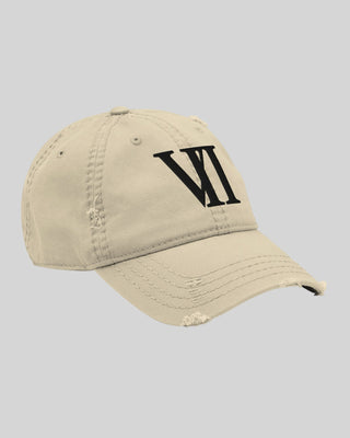 VII Distressed Cap Stone / Black