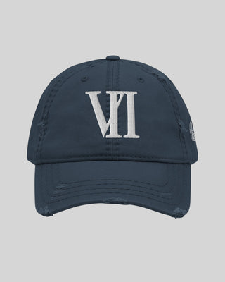 VII Distressed Cap Navy / White