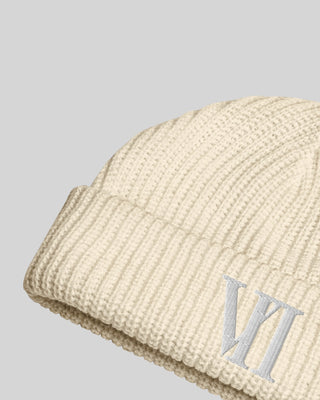 VII Fisherman Beanie Ecru / White