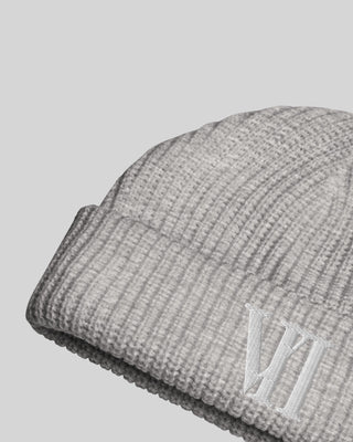 VII Fisherman Beanie Grey / White